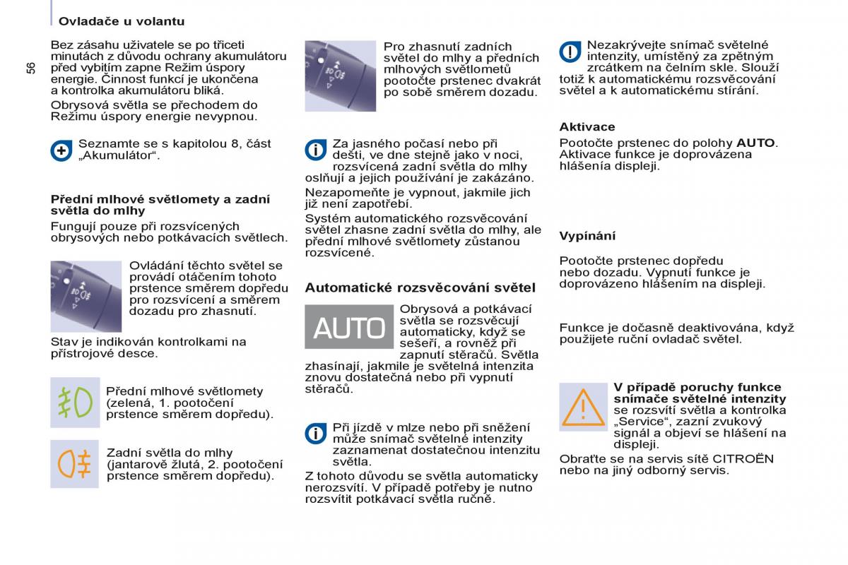 Citroen Berlingo Multispace II 2 navod k obsludze / page 58