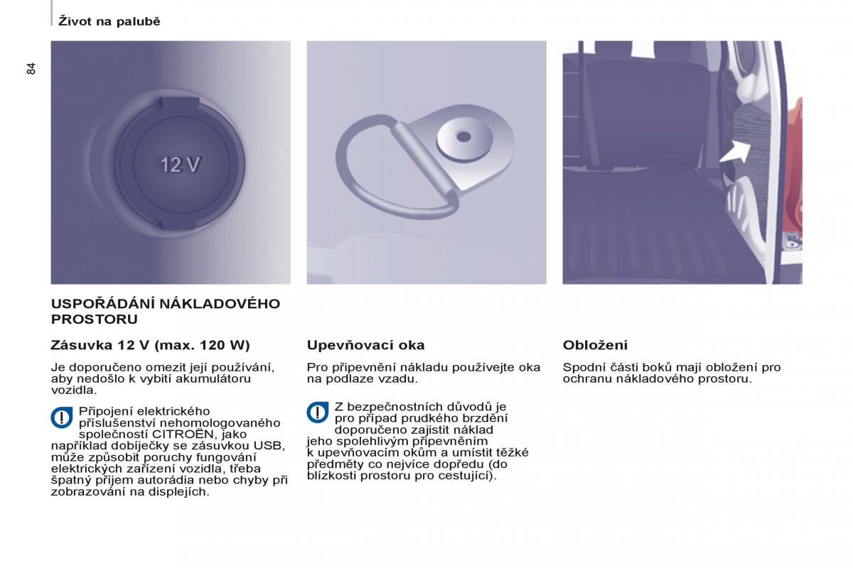 Citroen Berlingo Multispace II 2 navod k obsludze / page 86