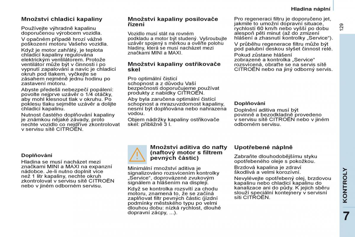 Citroen Berlingo Multispace II 2 navod k obsludze / page 131