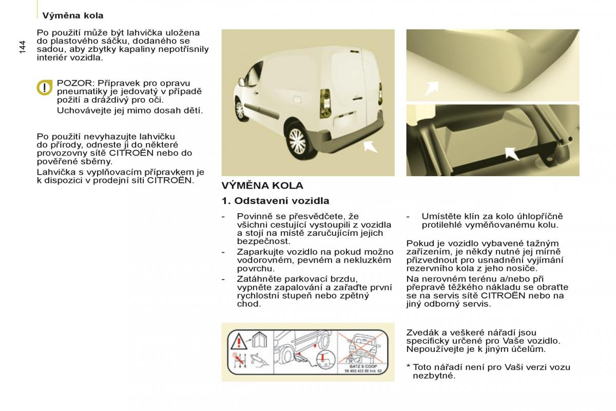 Citroen Berlingo Multispace II 2 navod k obsludze / page 146