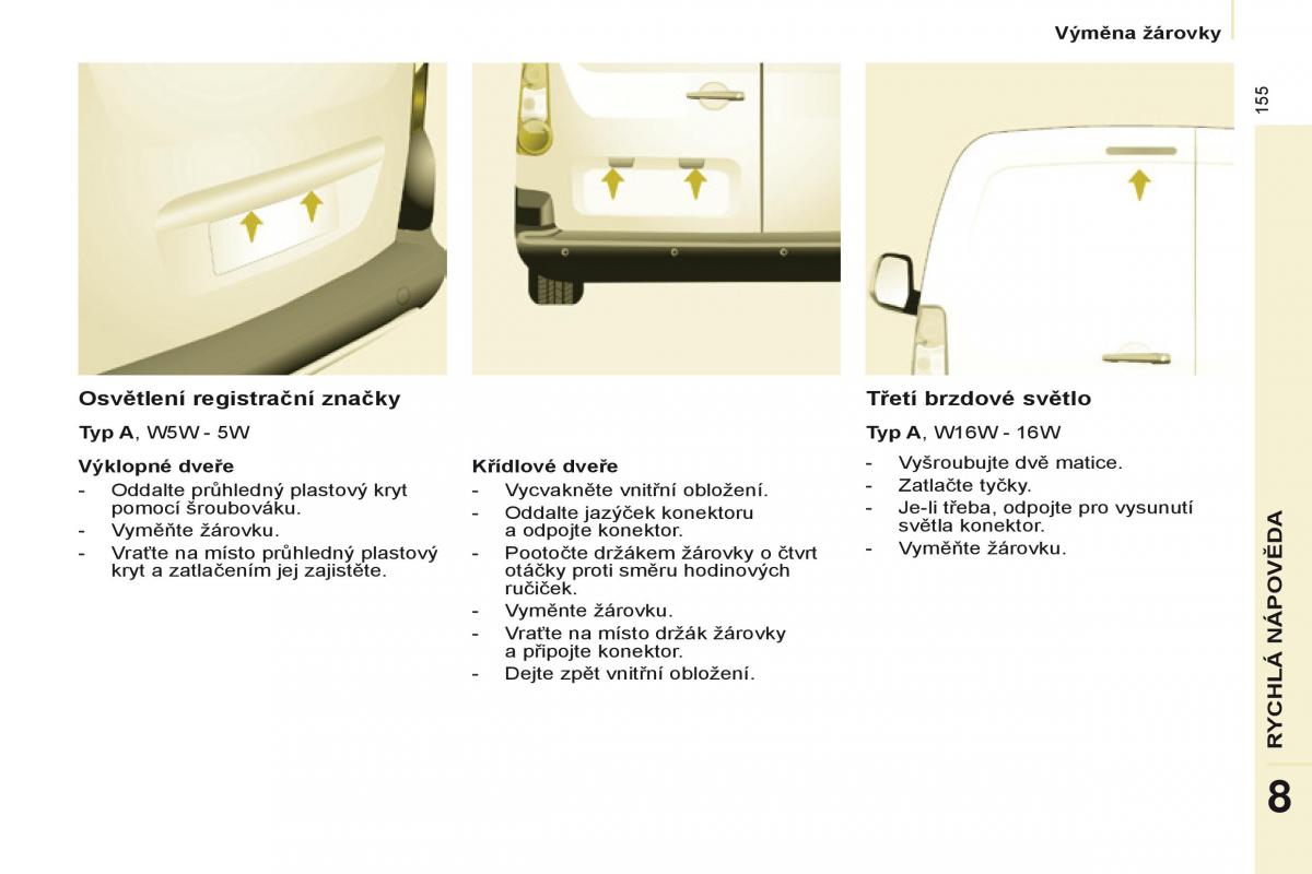 Citroen Berlingo Multispace II 2 navod k obsludze / page 157