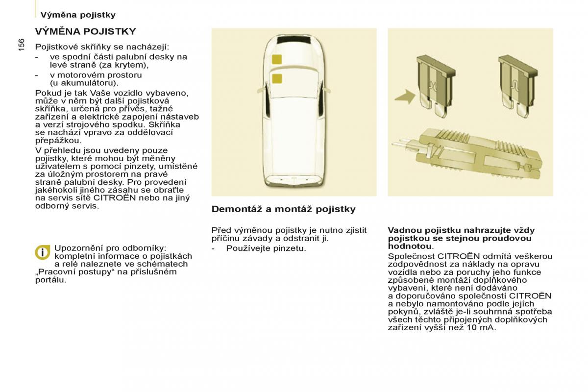 Citroen Berlingo Multispace II 2 navod k obsludze / page 158