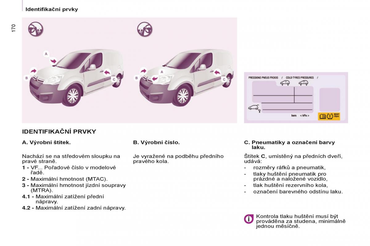 Citroen Berlingo Multispace II 2 navod k obsludze / page 172