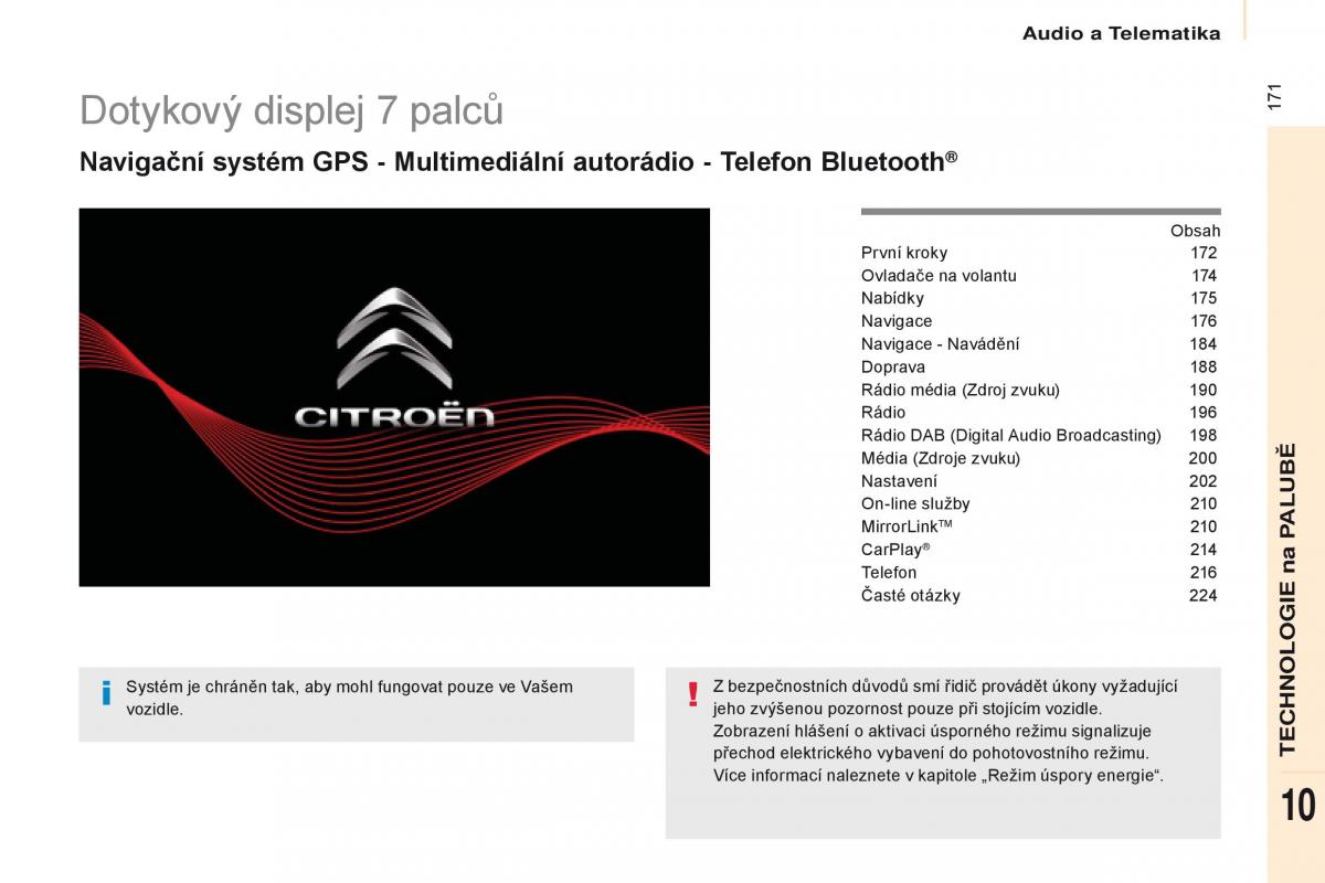 Citroen Berlingo Multispace II 2 navod k obsludze / page 173