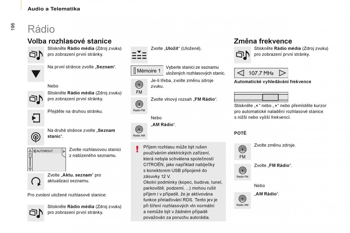 Citroen Berlingo Multispace II 2 navod k obsludze / page 198