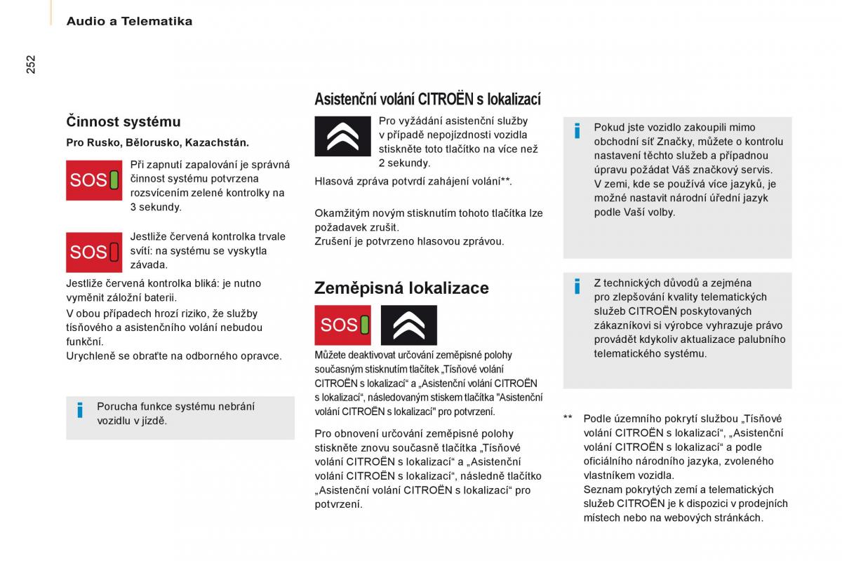 Citroen Berlingo Multispace II 2 navod k obsludze / page 254