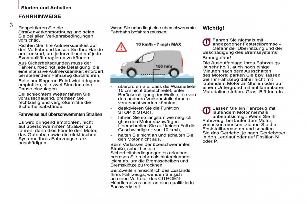 Citroen Berlingo Multispace II 2 Handbuch / page 56