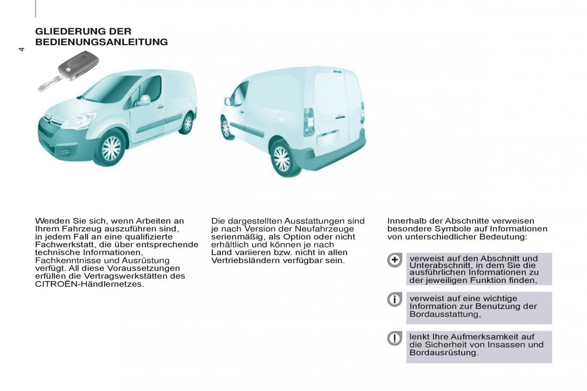 Citroen Berlingo Multispace II 2 Handbuch / page 6