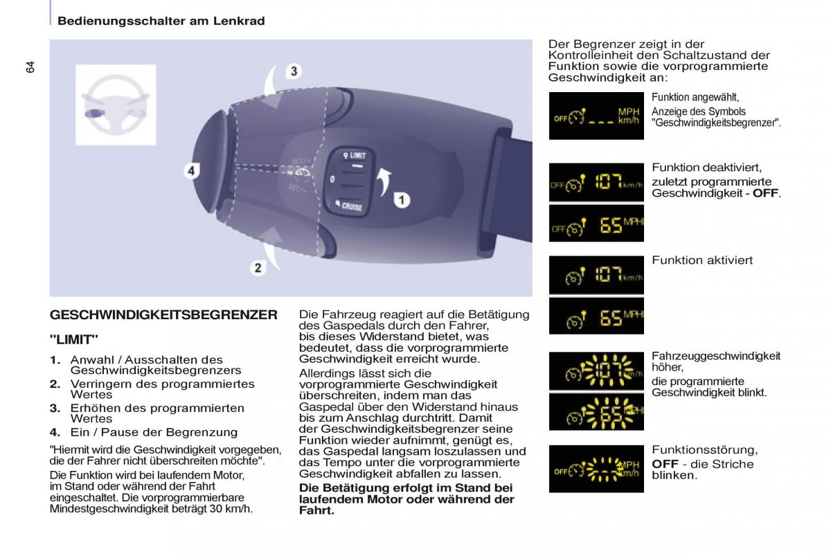 Citroen Berlingo Multispace II 2 Handbuch / page 66