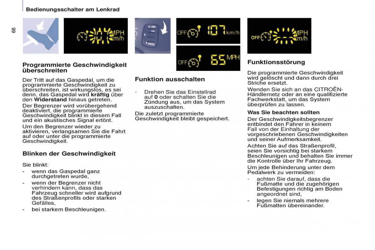 Citroen Berlingo Multispace II 2 Handbuch / page 68