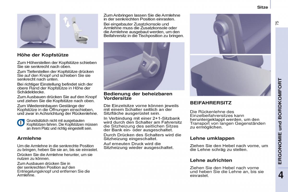 Citroen Berlingo Multispace II 2 Handbuch / page 77