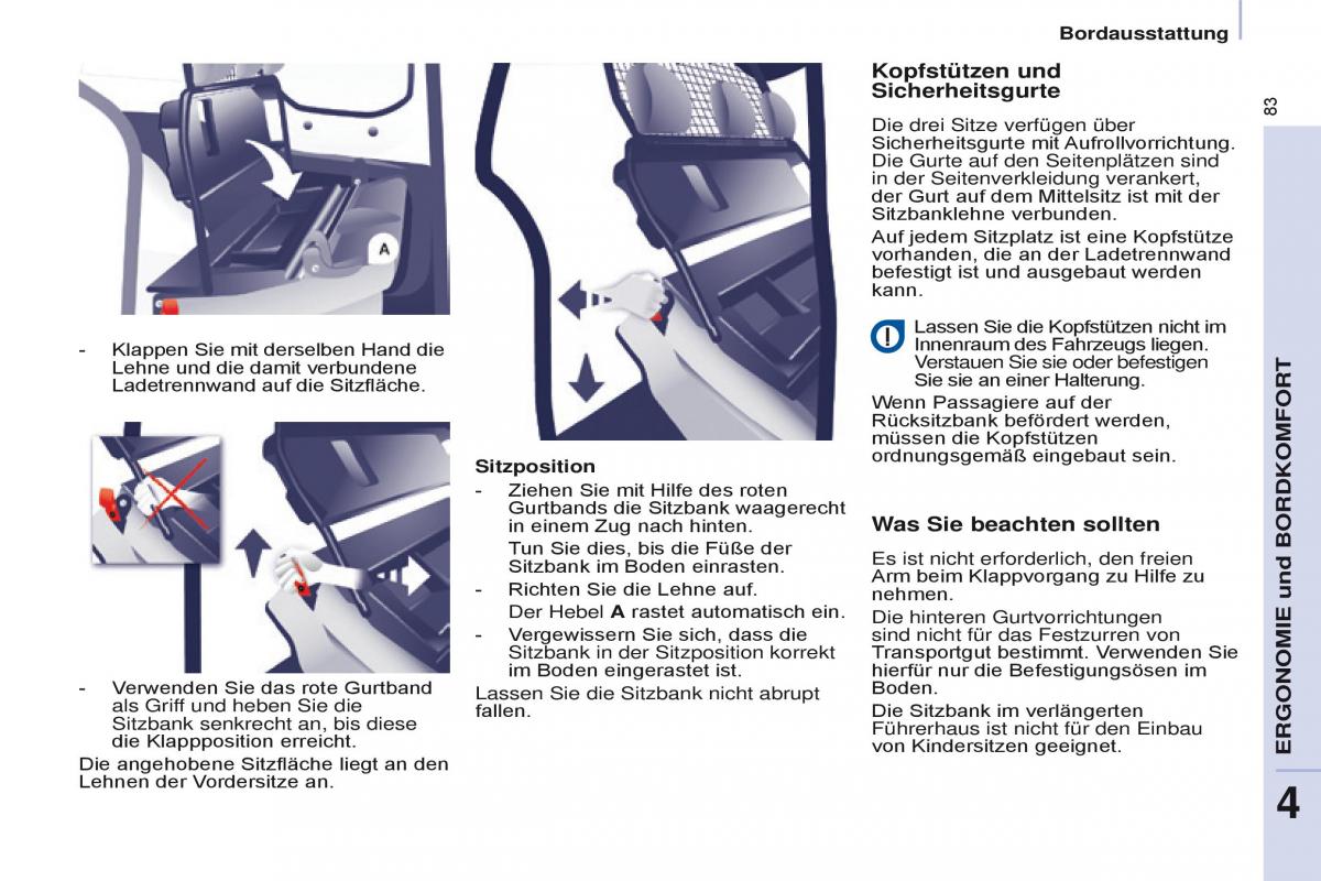 Citroen Berlingo Multispace II 2 Handbuch / page 85