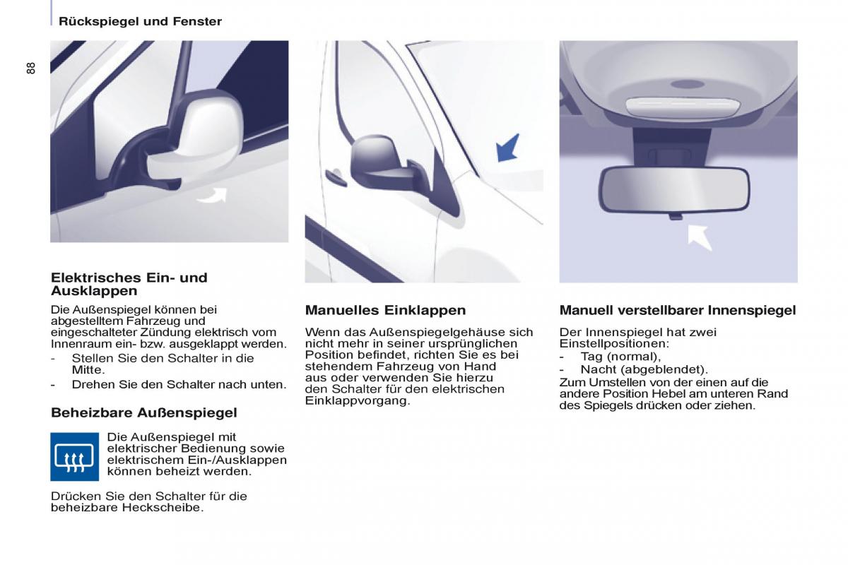 Citroen Berlingo Multispace II 2 Handbuch / page 90