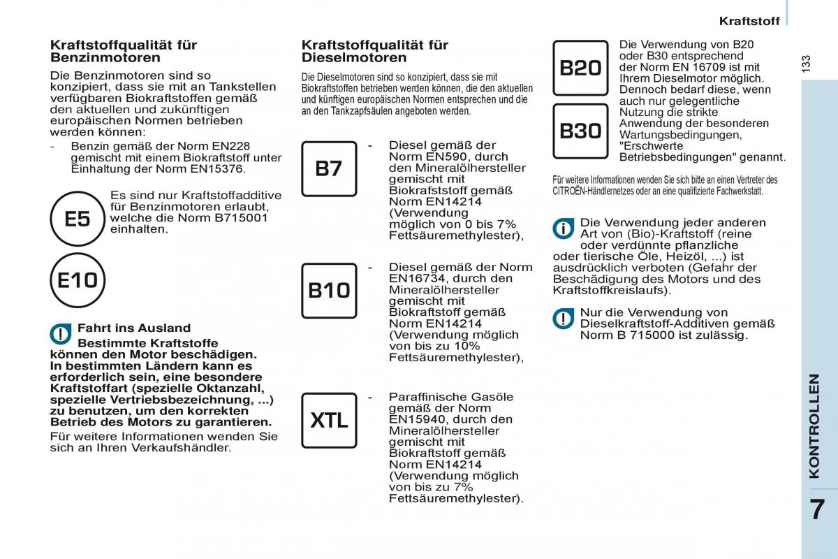 Citroen Berlingo Multispace II 2 Handbuch / page 135