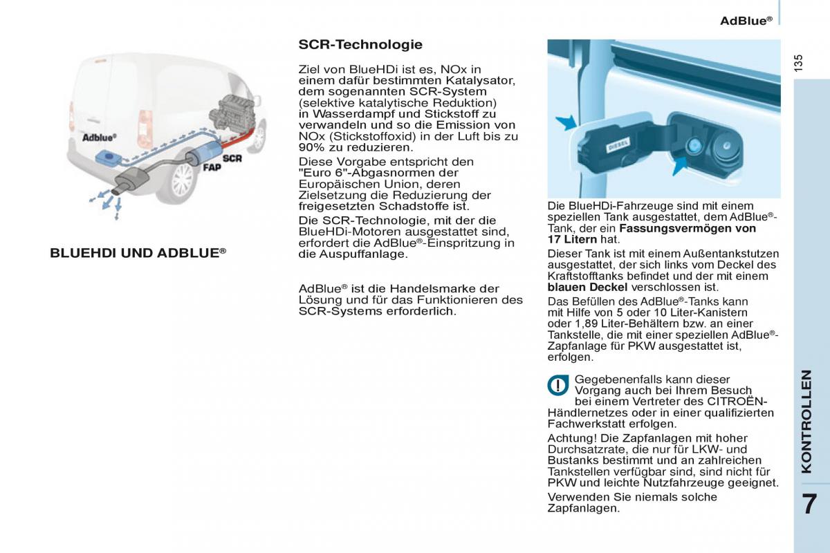 Citroen Berlingo Multispace II 2 Handbuch / page 137