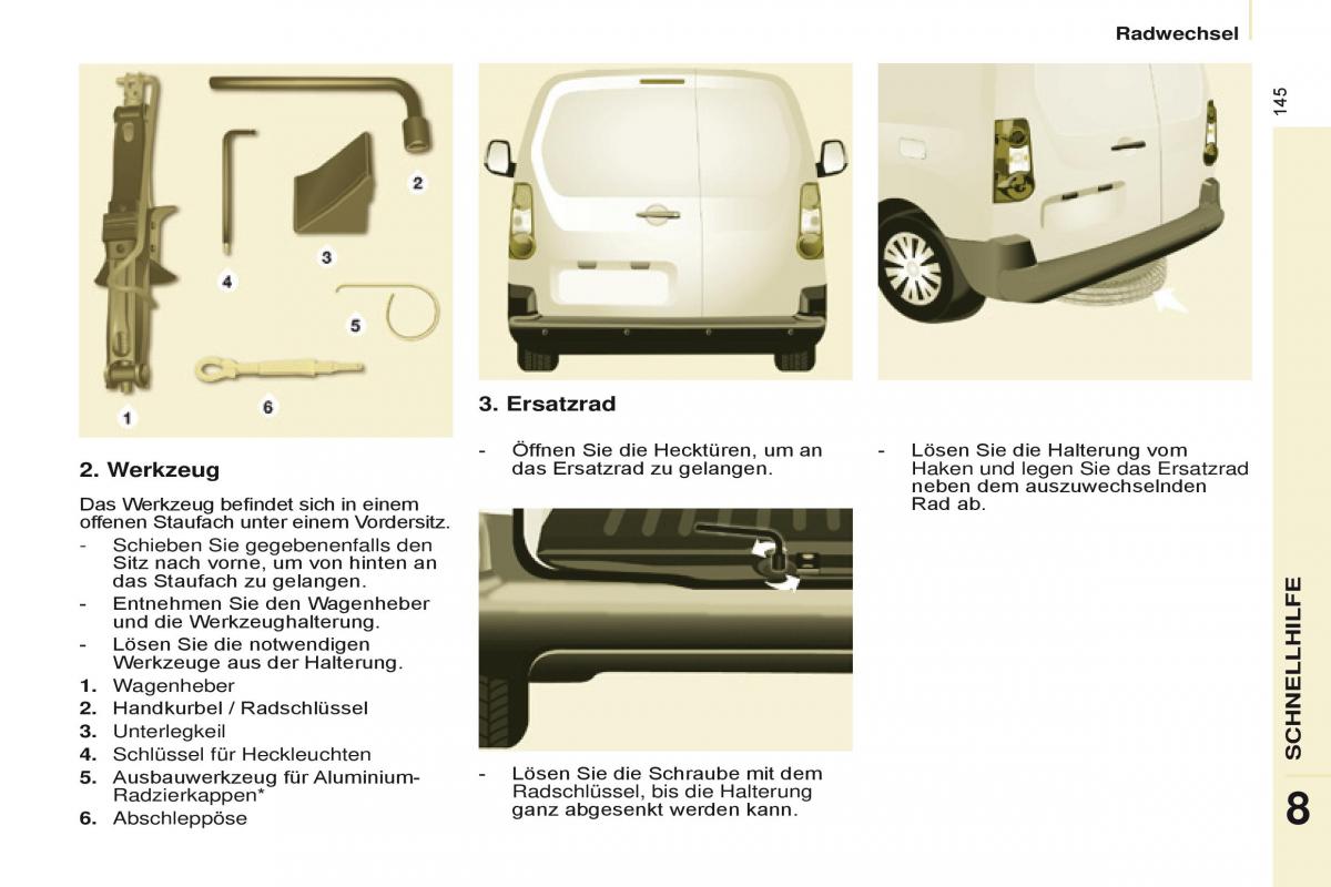 Citroen Berlingo Multispace II 2 Handbuch / page 147