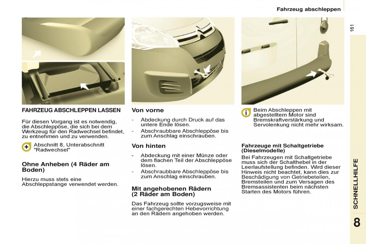 Citroen Berlingo Multispace II 2 Handbuch / page 163