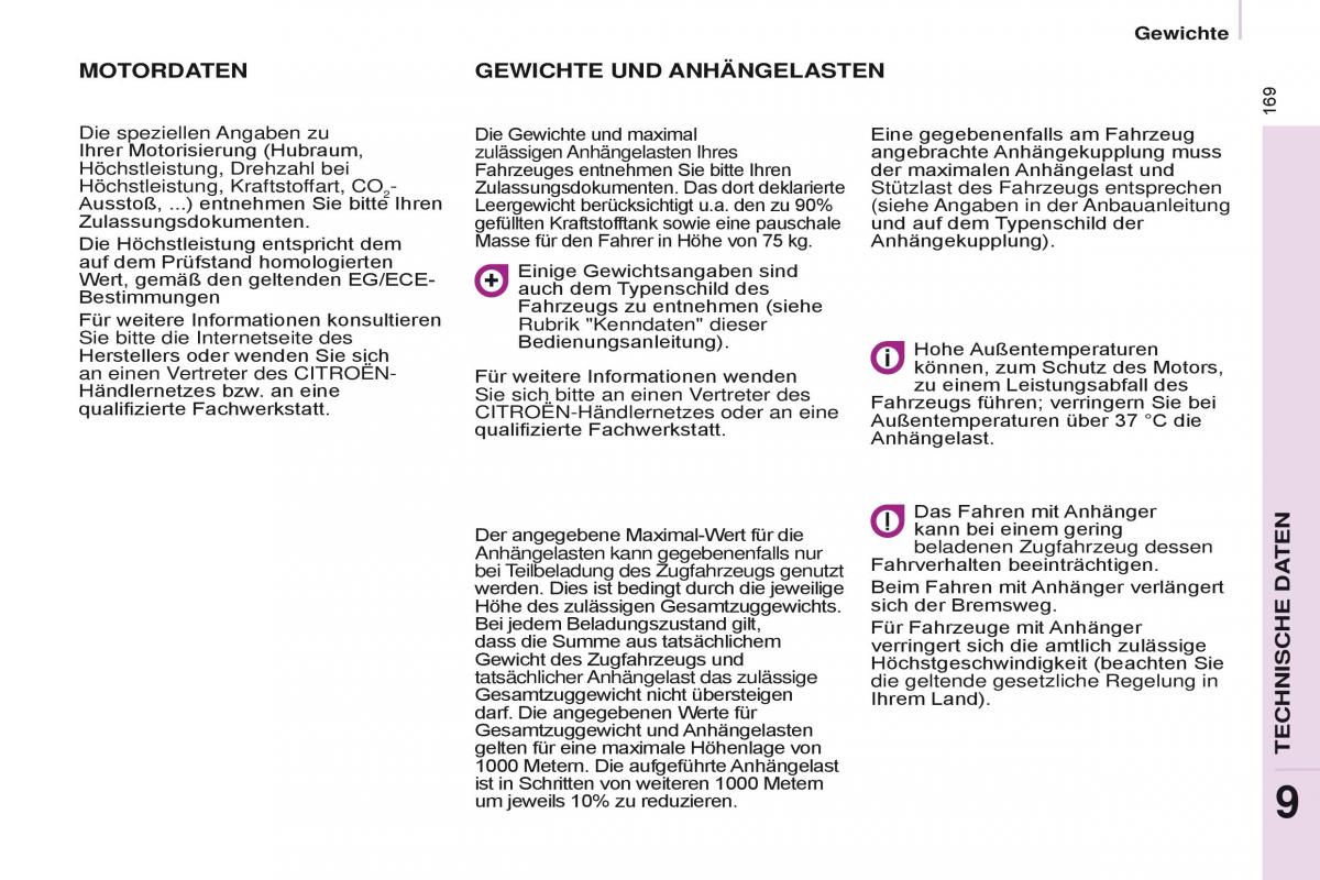 Citroen Berlingo Multispace II 2 Handbuch / page 171