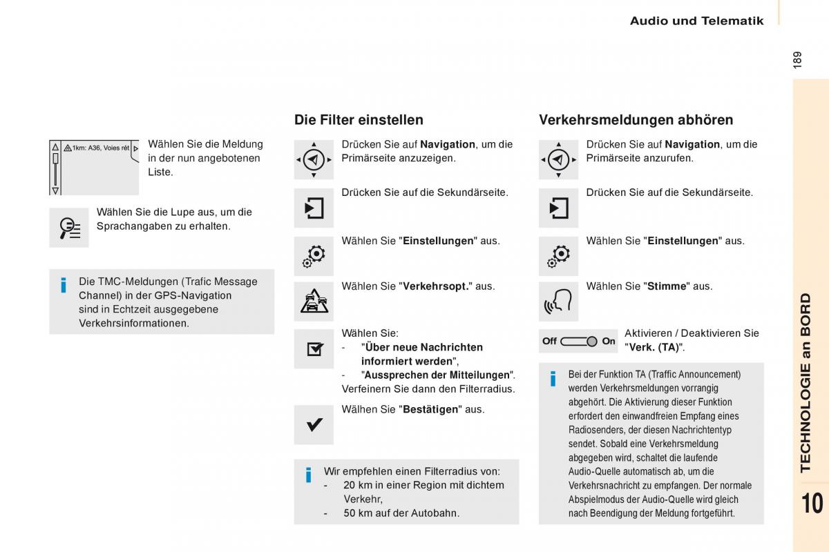 Citroen Berlingo Multispace II 2 Handbuch / page 191