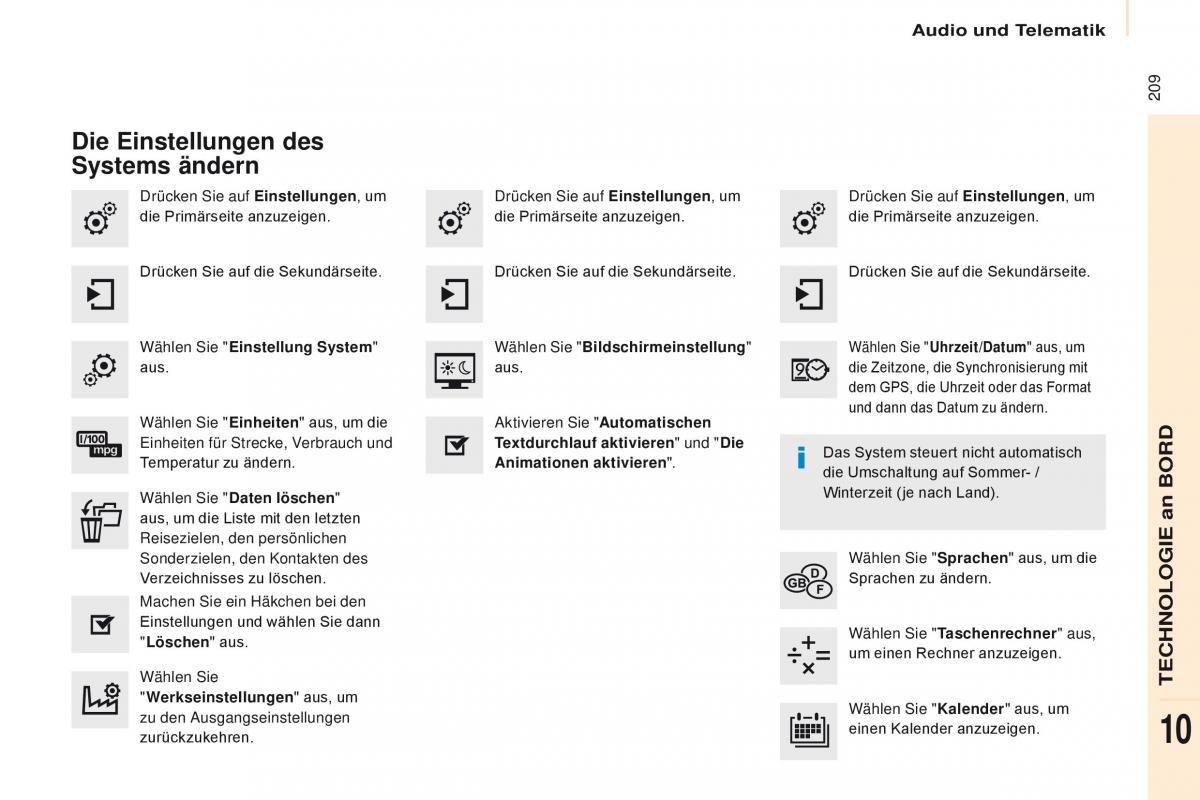 Citroen Berlingo Multispace II 2 Handbuch / page 211