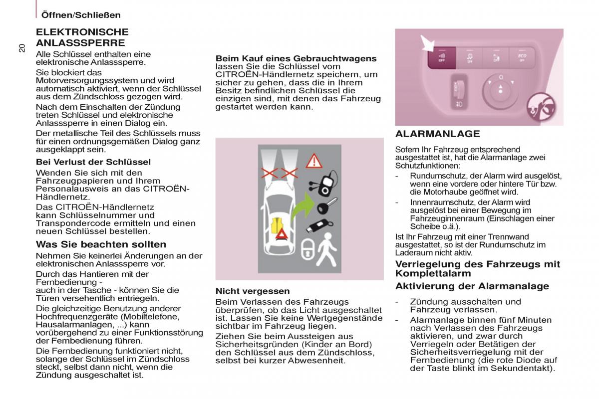 Citroen Berlingo Multispace II 2 Handbuch / page 22