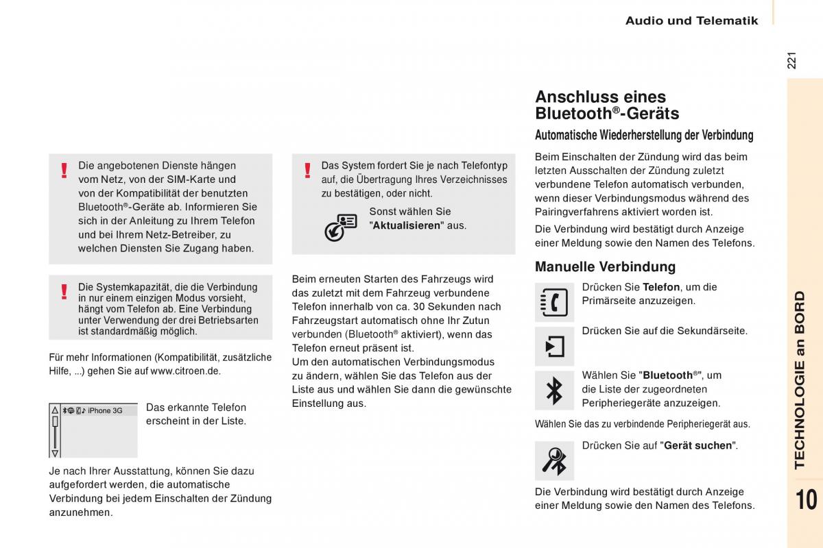 Citroen Berlingo Multispace II 2 Handbuch / page 223