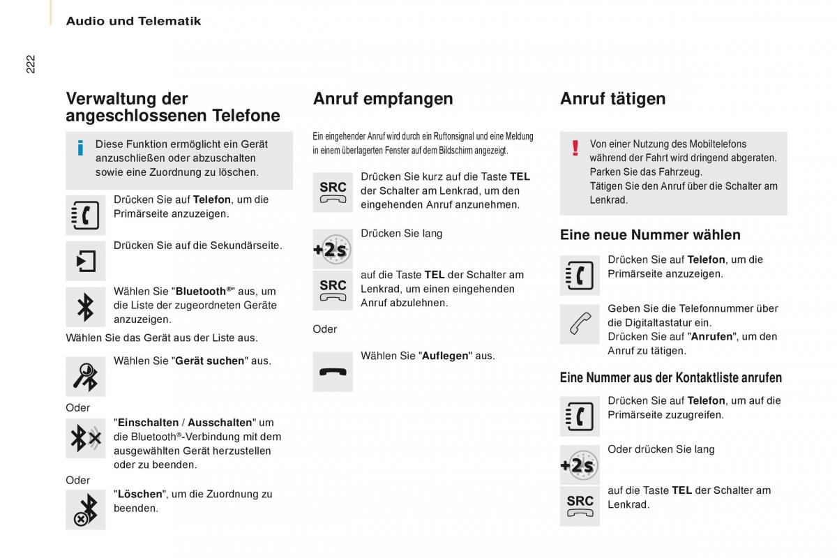 Citroen Berlingo Multispace II 2 Handbuch / page 224