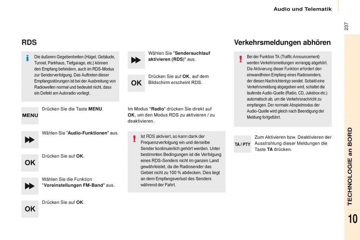 Citroen Berlingo Multispace II 2 Handbuch / page 239