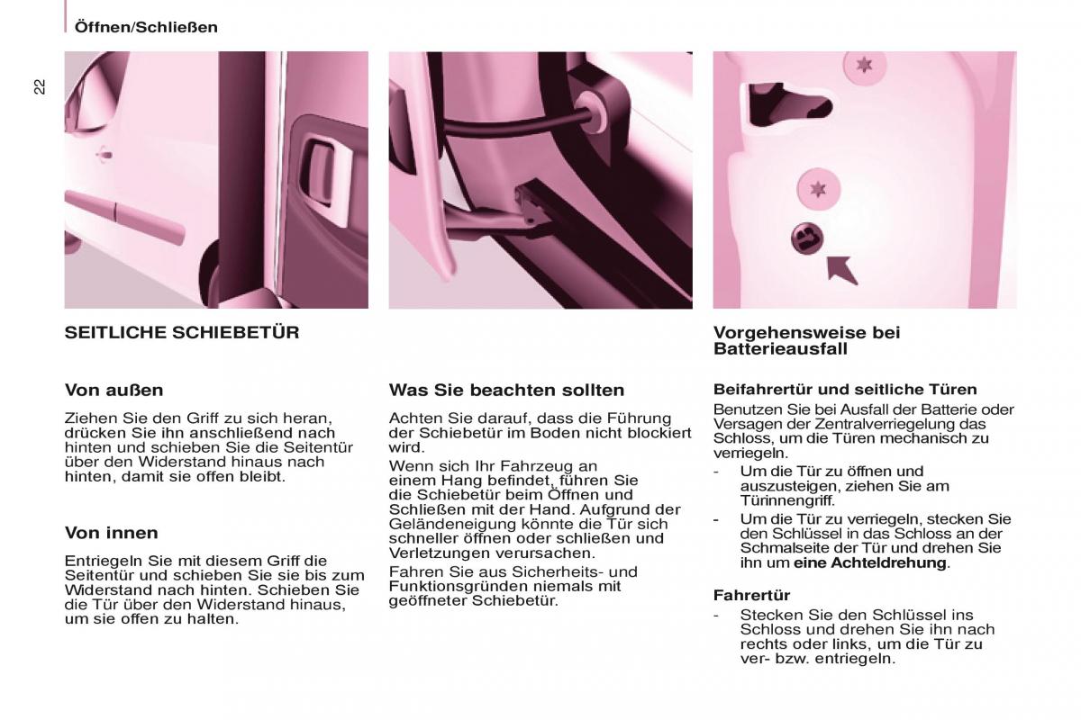 Citroen Berlingo Multispace II 2 Handbuch / page 24