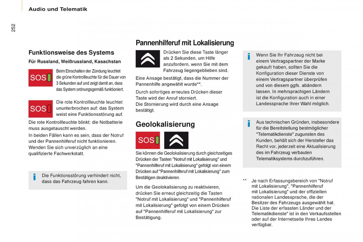 Citroen Berlingo Multispace II 2 Handbuch / page 254