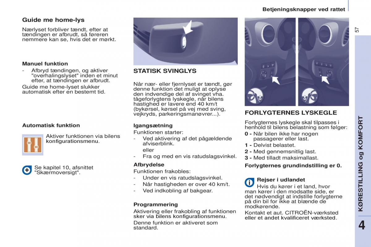 Citroen Berlingo Multispace II 2 Bilens instruktionsbog / page 59