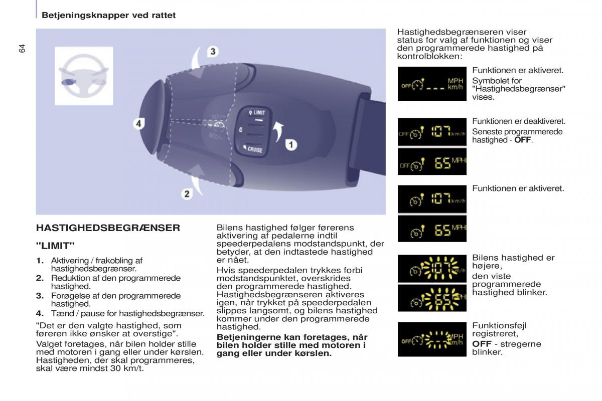 Citroen Berlingo Multispace II 2 Bilens instruktionsbog / page 66