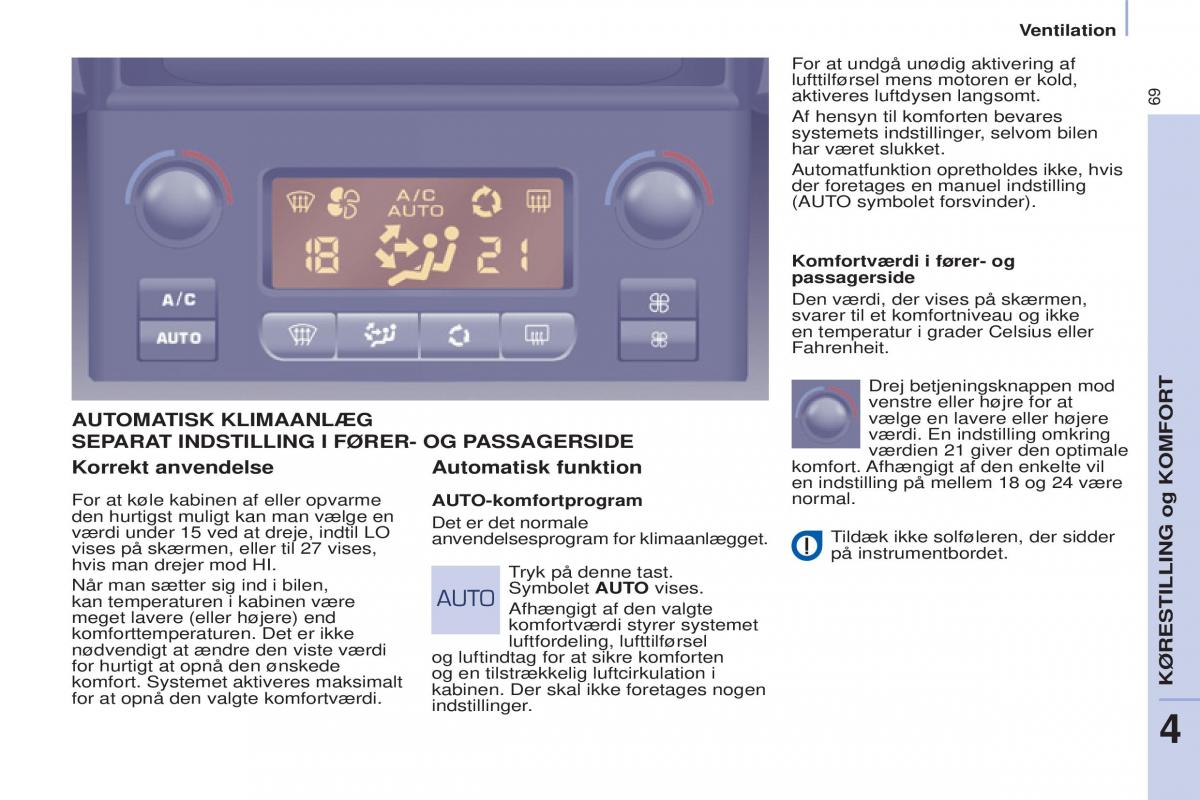 Citroen Berlingo Multispace II 2 Bilens instruktionsbog / page 71