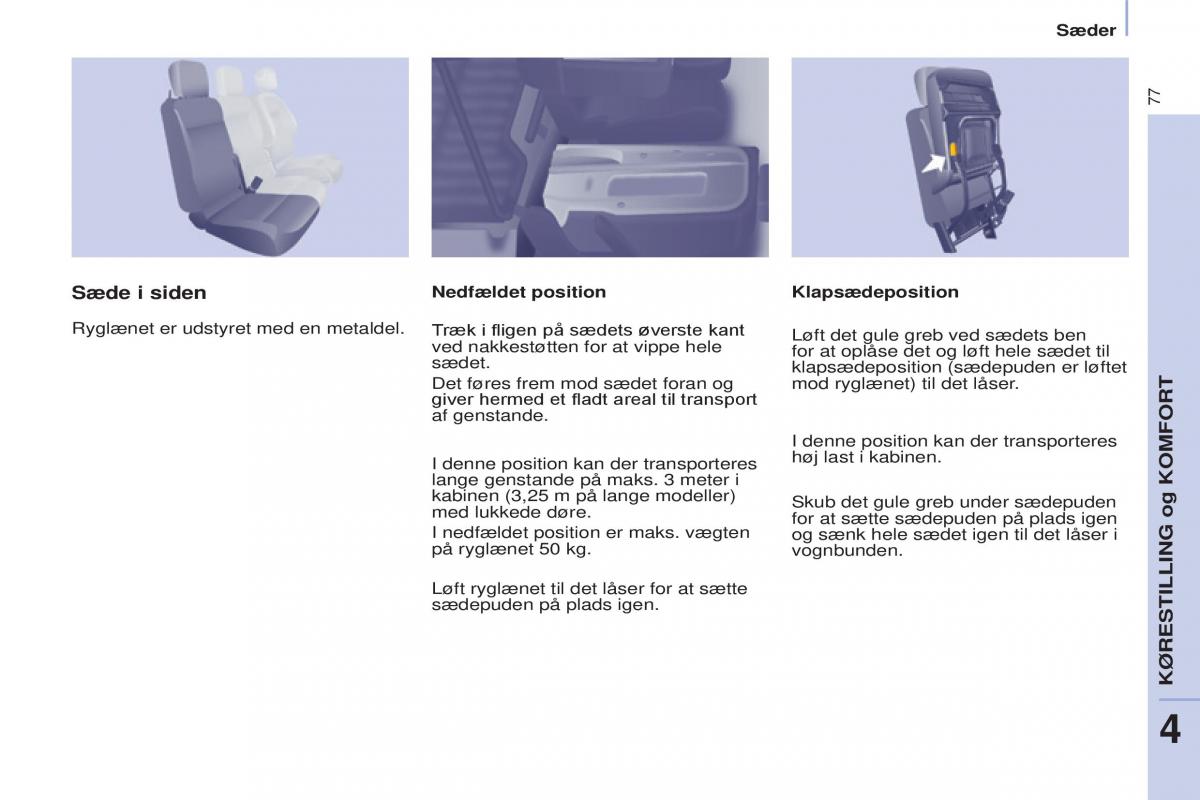 Citroen Berlingo Multispace II 2 Bilens instruktionsbog / page 79