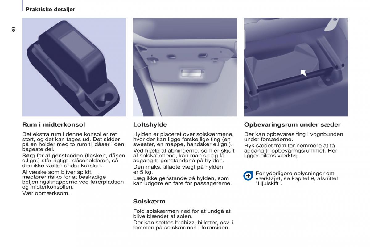 Citroen Berlingo Multispace II 2 Bilens instruktionsbog / page 82