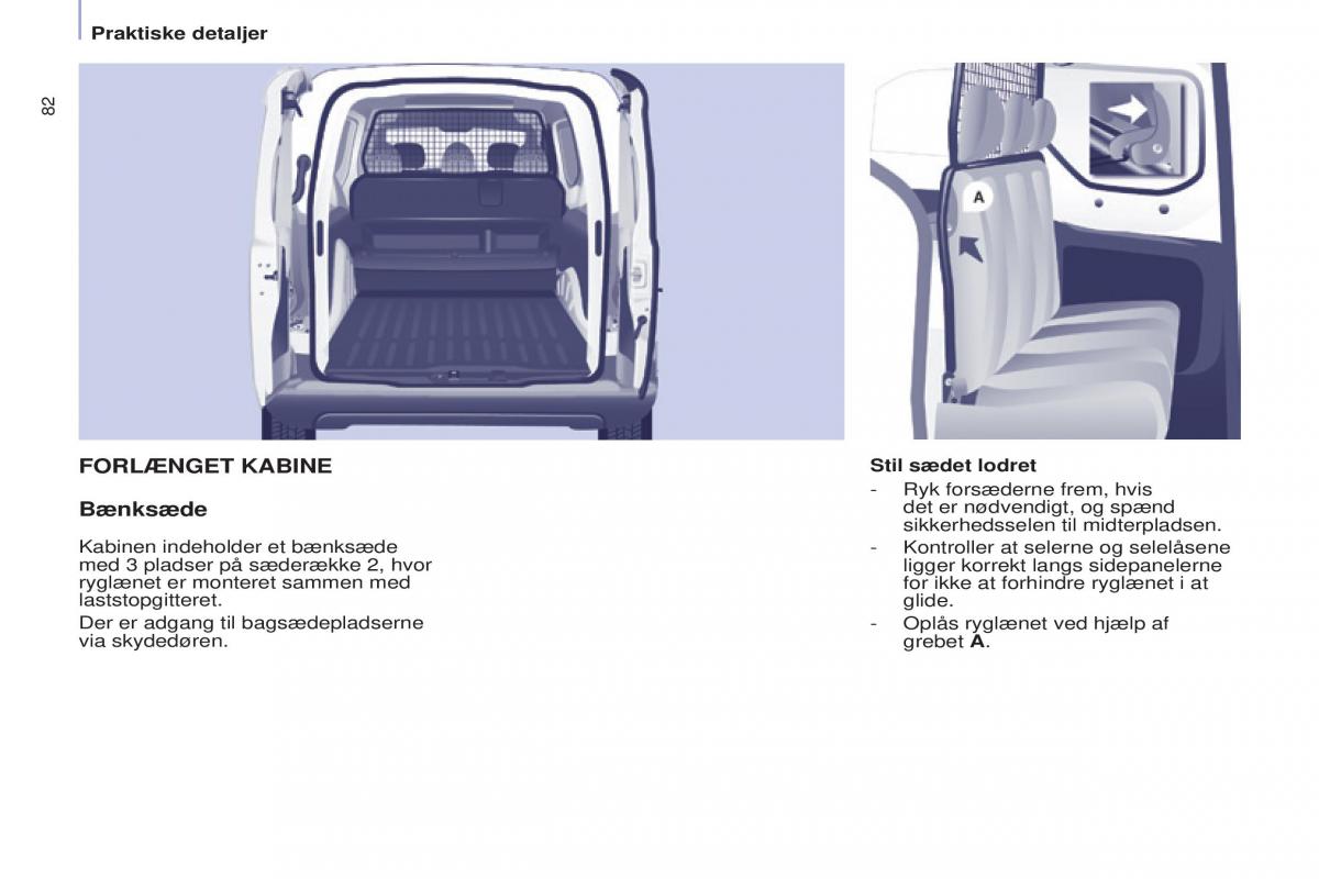 Citroen Berlingo Multispace II 2 Bilens instruktionsbog / page 84