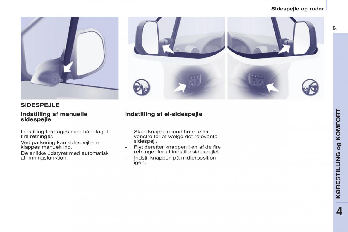 Citroen Berlingo Multispace II 2 Bilens instruktionsbog / page 89