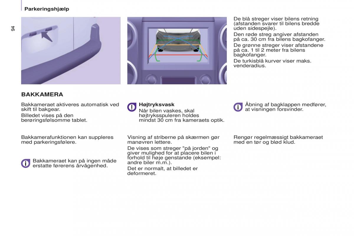 Citroen Berlingo Multispace II 2 Bilens instruktionsbog / page 96