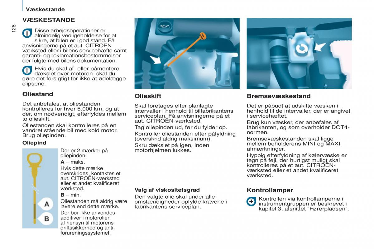 Citroen Berlingo Multispace II 2 Bilens instruktionsbog / page 130