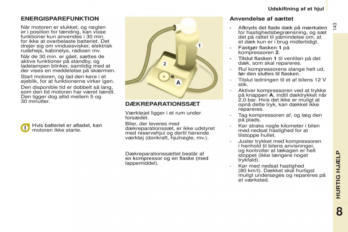 Citroen Berlingo Multispace II 2 Bilens instruktionsbog / page 145