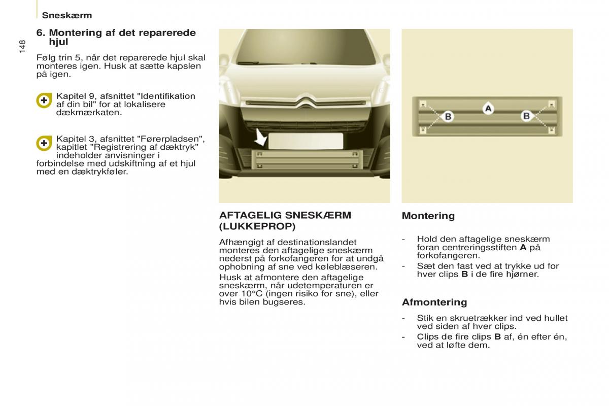 Citroen Berlingo Multispace II 2 Bilens instruktionsbog / page 150