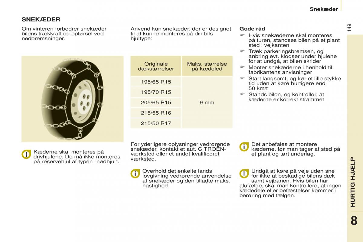 Citroen Berlingo Multispace II 2 Bilens instruktionsbog / page 151