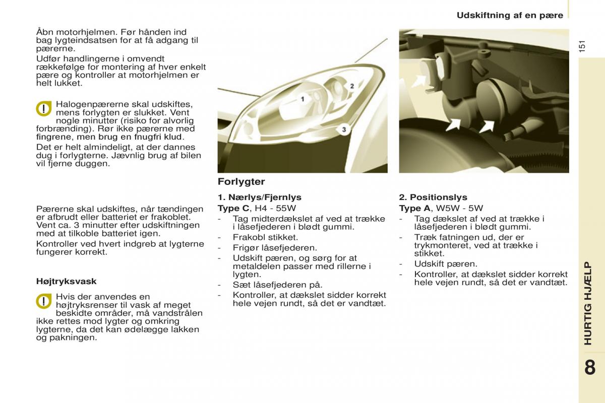 Citroen Berlingo Multispace II 2 Bilens instruktionsbog / page 153