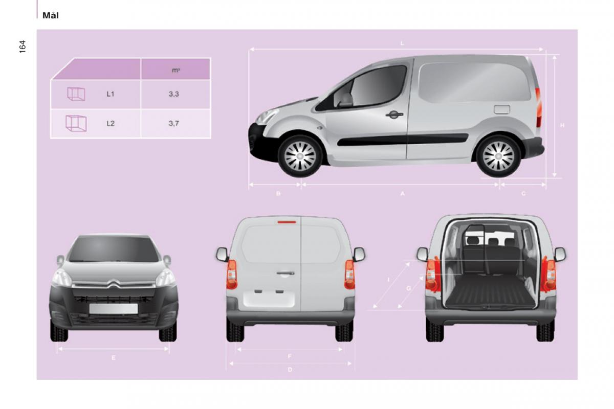 Citroen Berlingo Multispace II 2 Bilens instruktionsbog / page 166