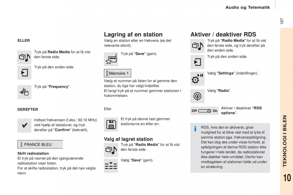 Citroen Berlingo Multispace II 2 Bilens instruktionsbog / page 199