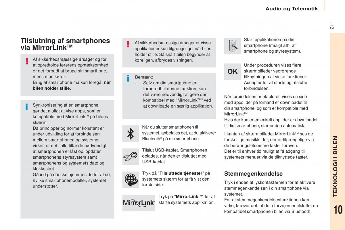 Citroen Berlingo Multispace II 2 Bilens instruktionsbog / page 213