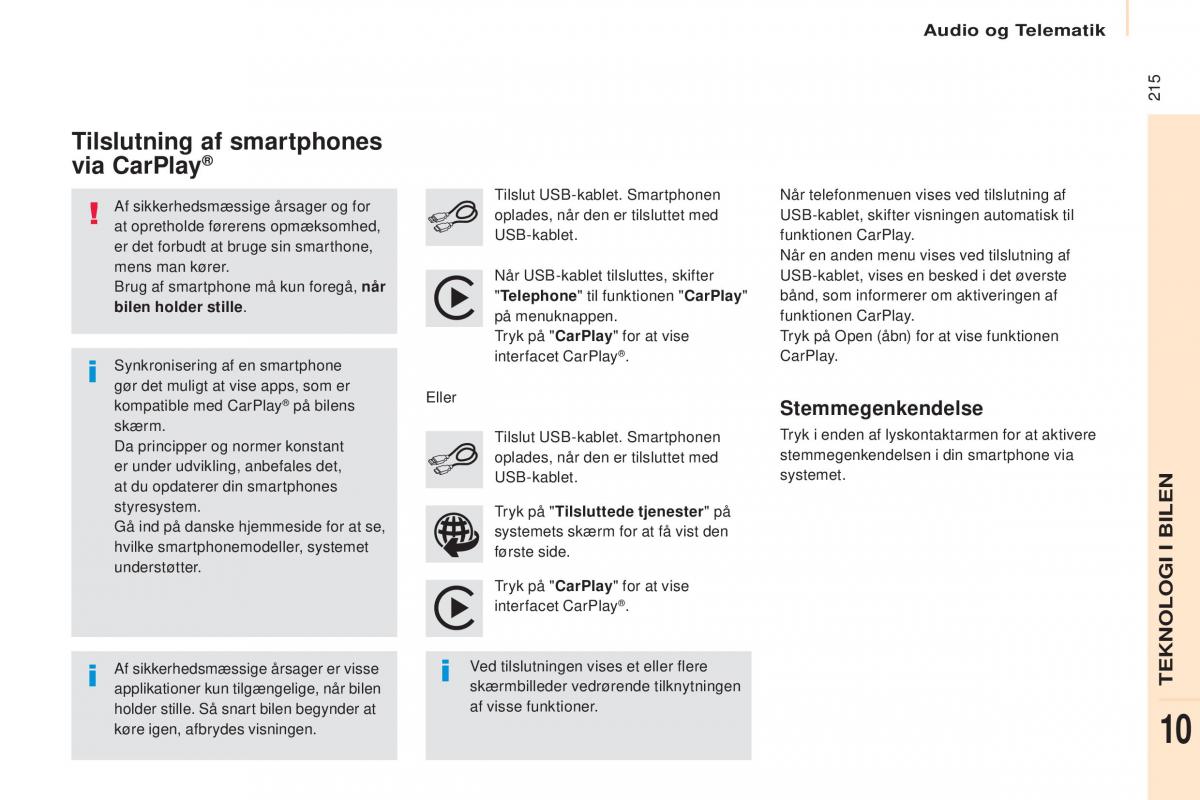 Citroen Berlingo Multispace II 2 Bilens instruktionsbog / page 217