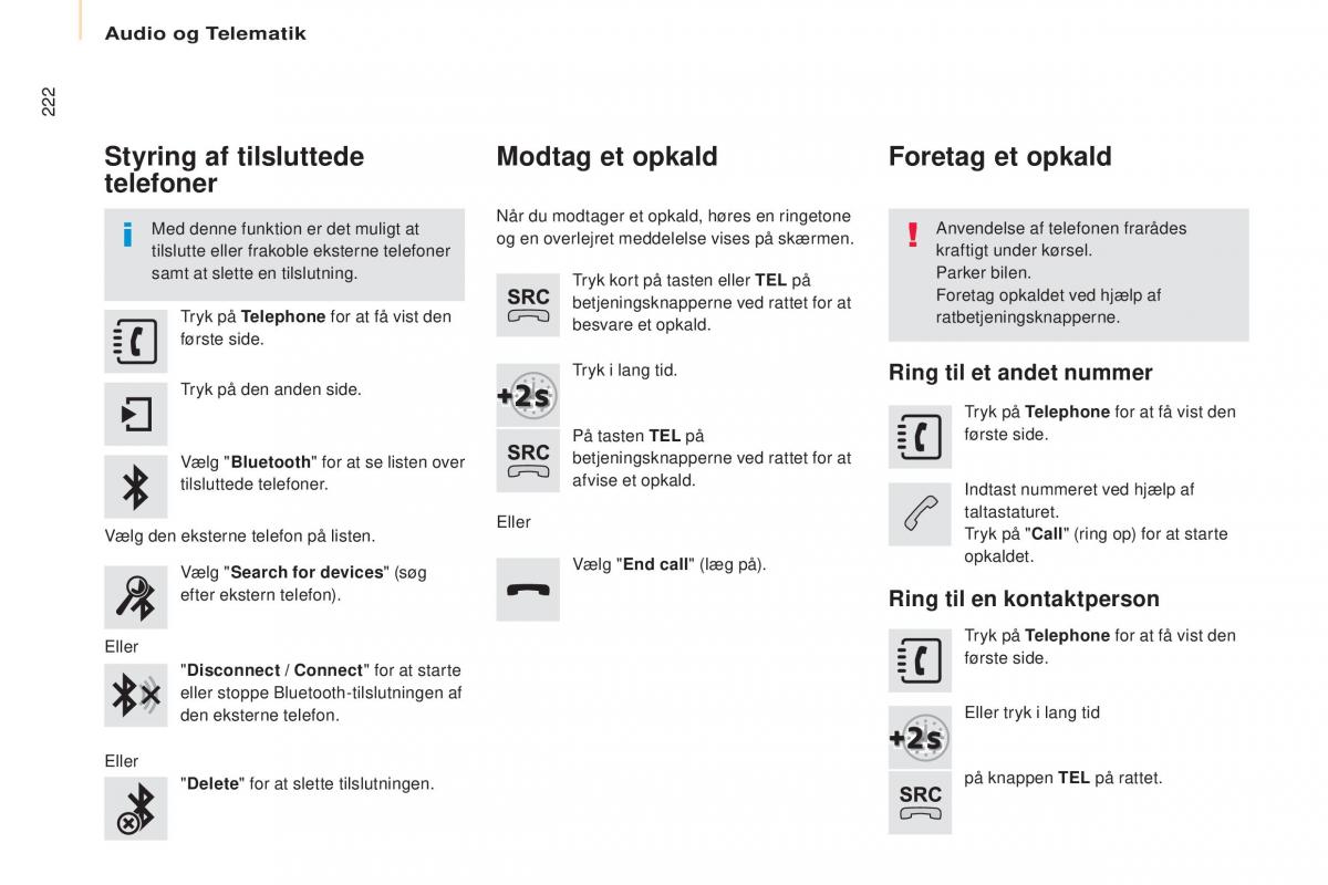 Citroen Berlingo Multispace II 2 Bilens instruktionsbog / page 224