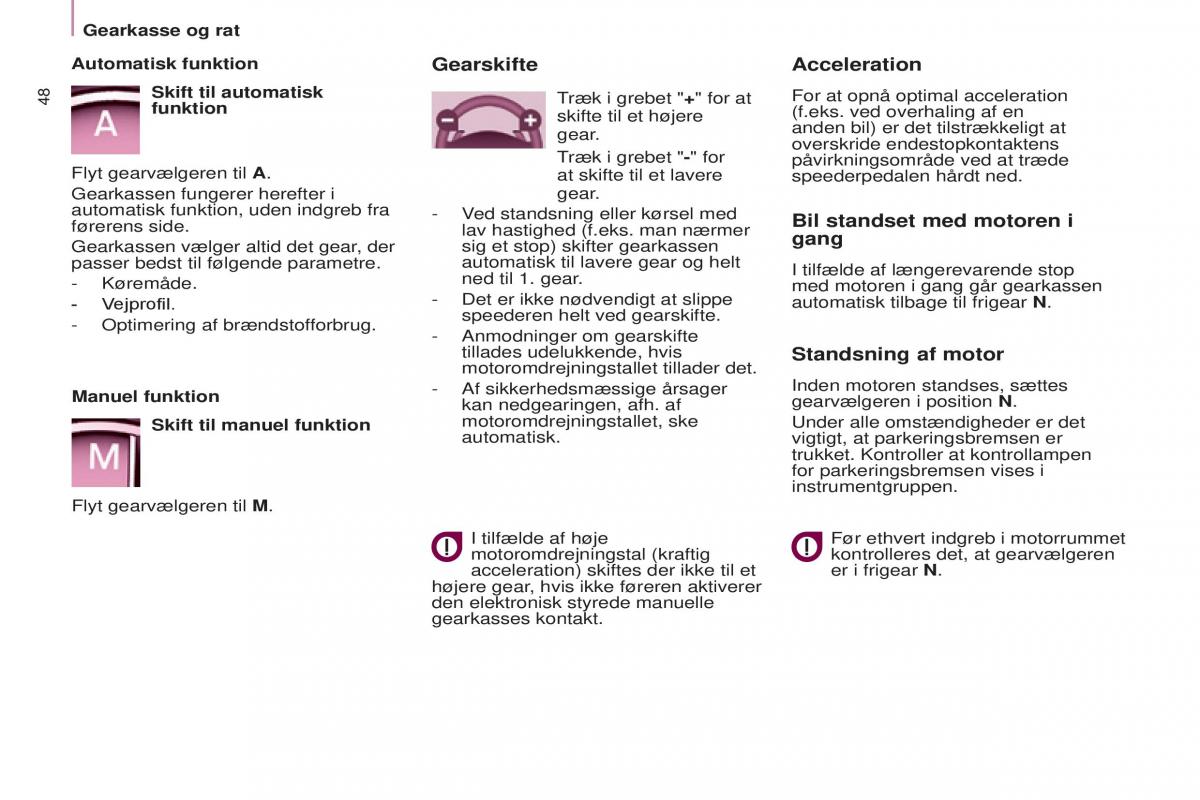 Citroen Berlingo Multispace II 2 Bilens instruktionsbog / page 50