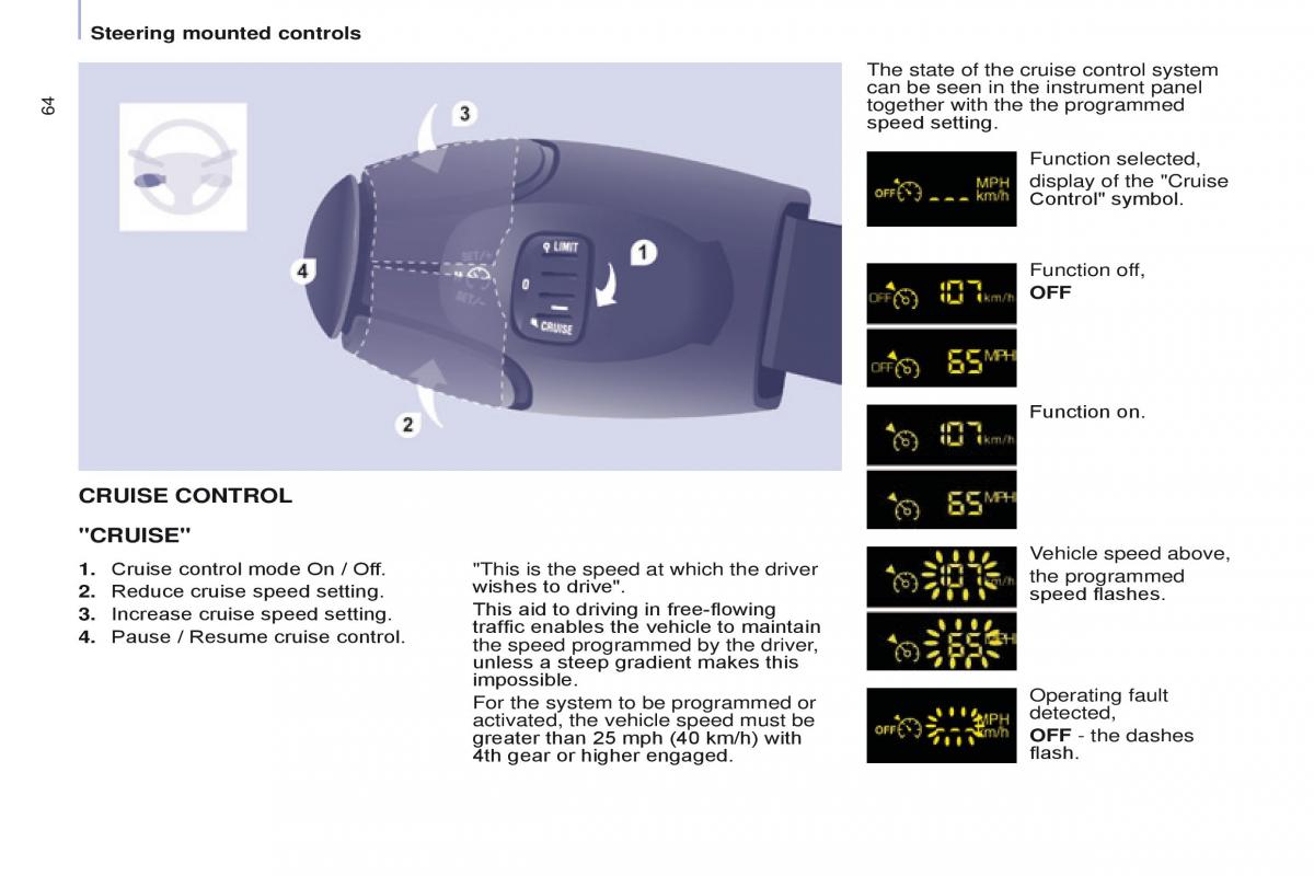 Citroen Berlingo Multispace II 2 owners manual / page 66